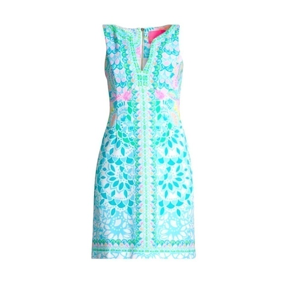 Lilly Pulitzer Sigrid Shift Dress Multi Caribbean Citrus Engineered Size 0 NWT - Picture 6 of 12